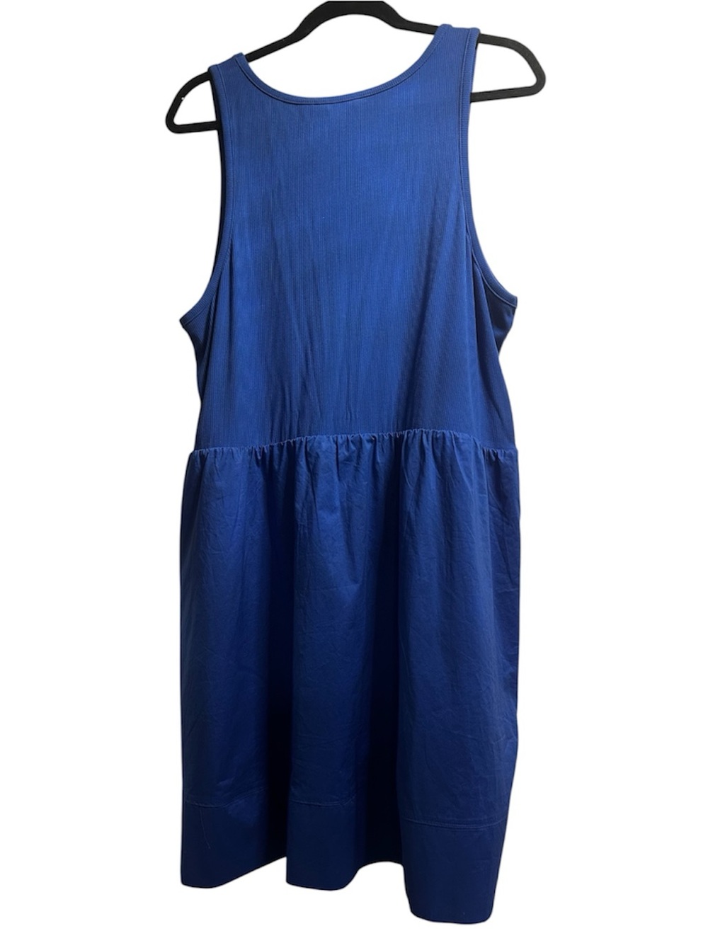 Reitmans 2X Royal Blue Sleeveless Scoop Neck Babydoll Summer Sun Dress - Picture 2 of 10